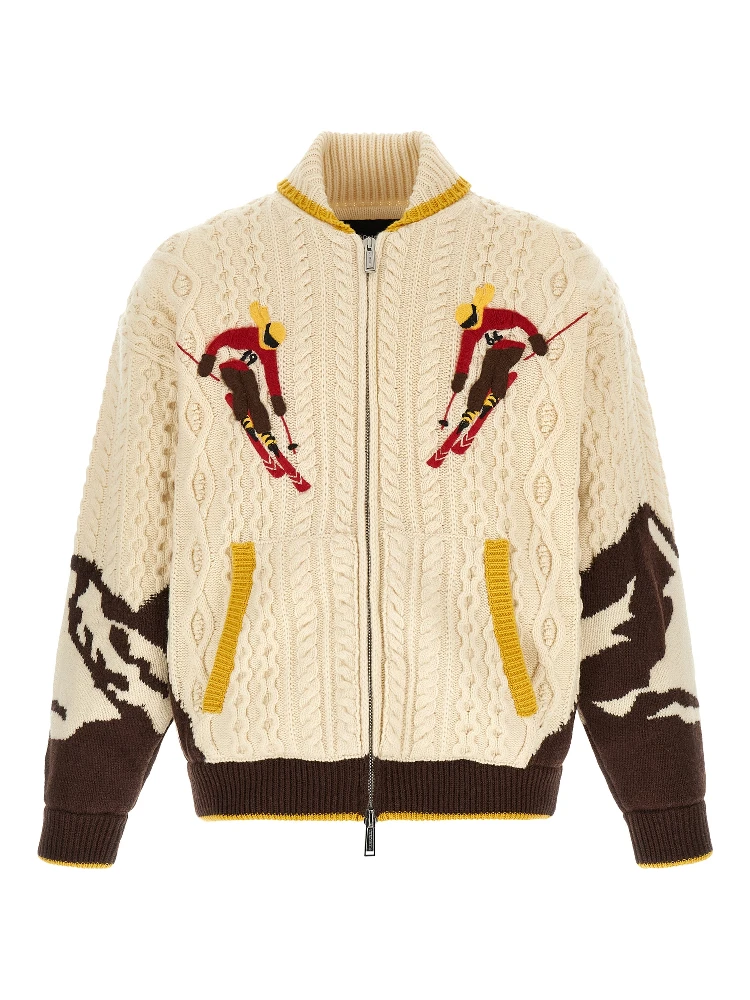 Multicolor Wool Cardigan