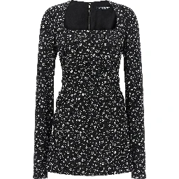 Black Silk Short Dress