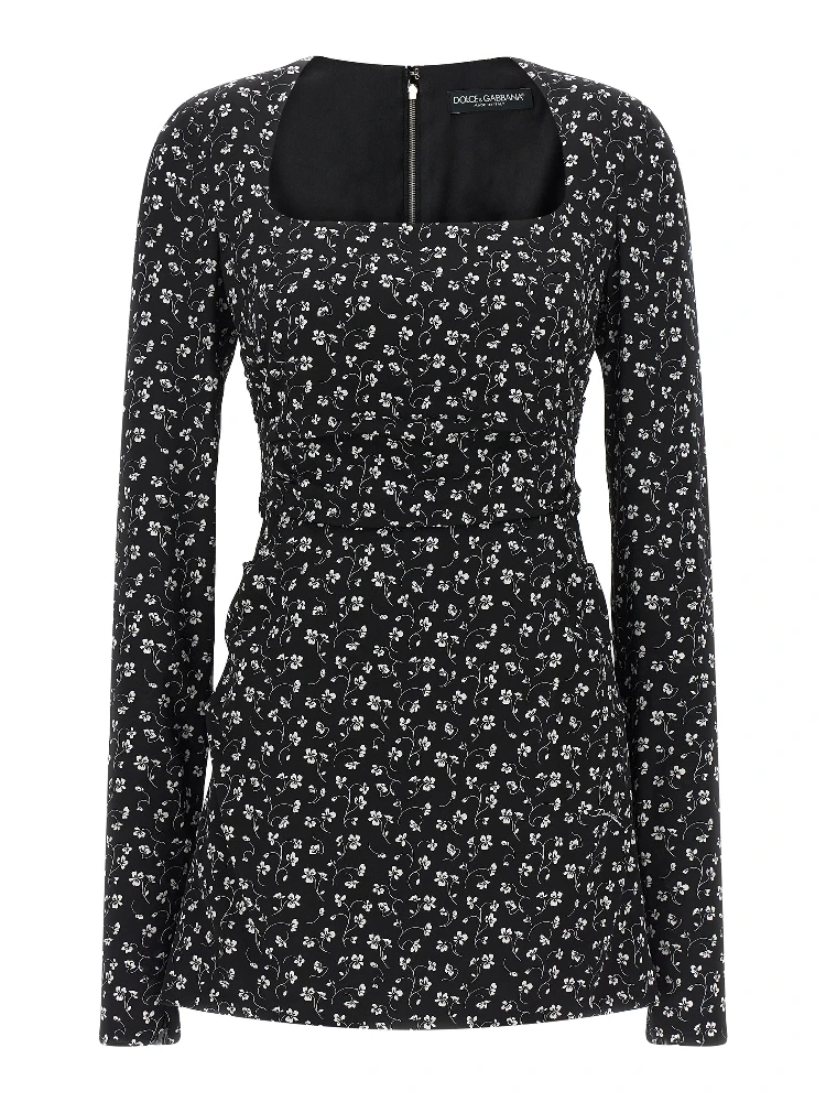 Black Silk Short Dress