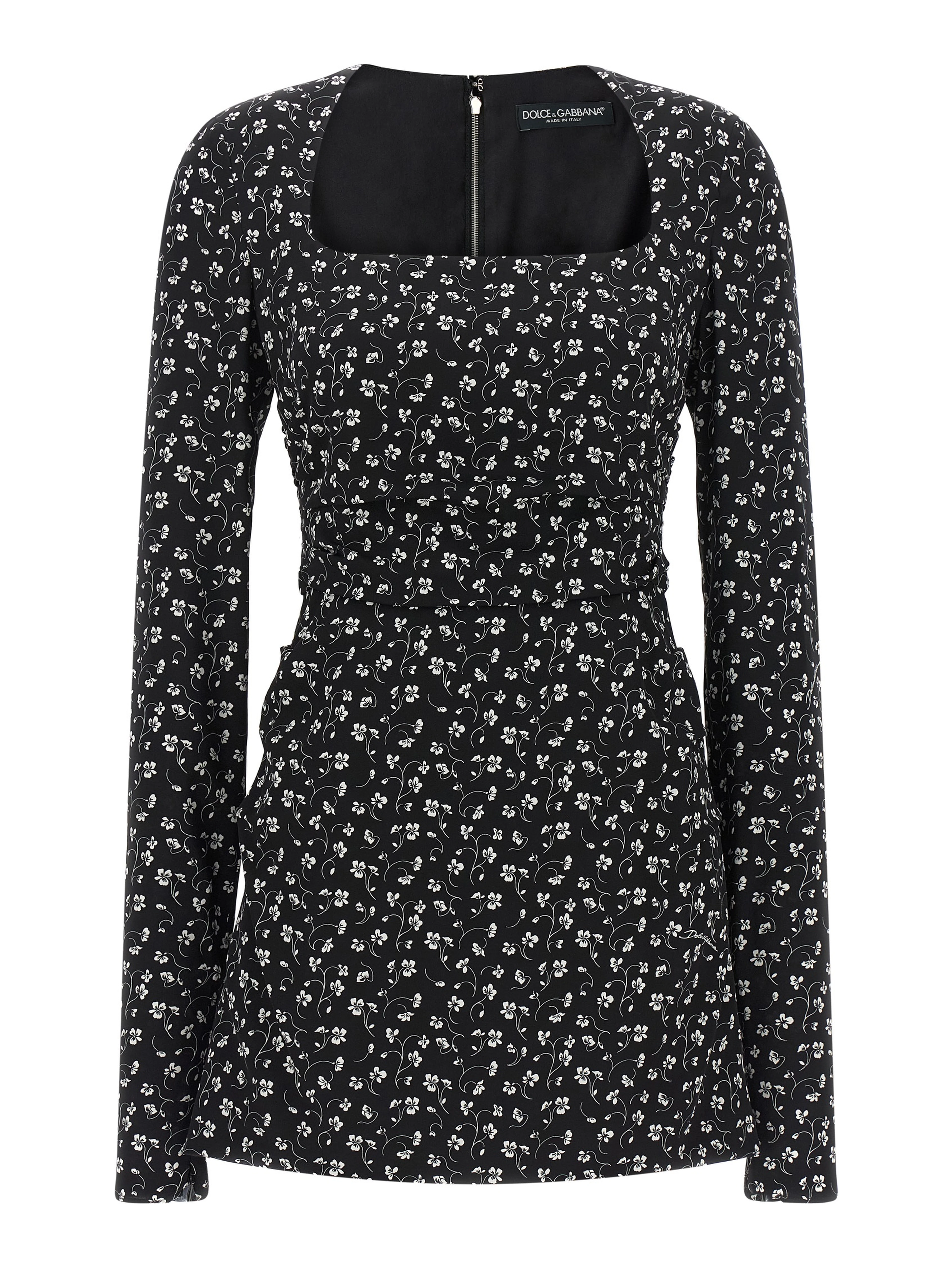 Black Silk Short Dress