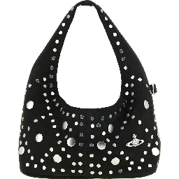 Black Cowhide Shoulder Bag