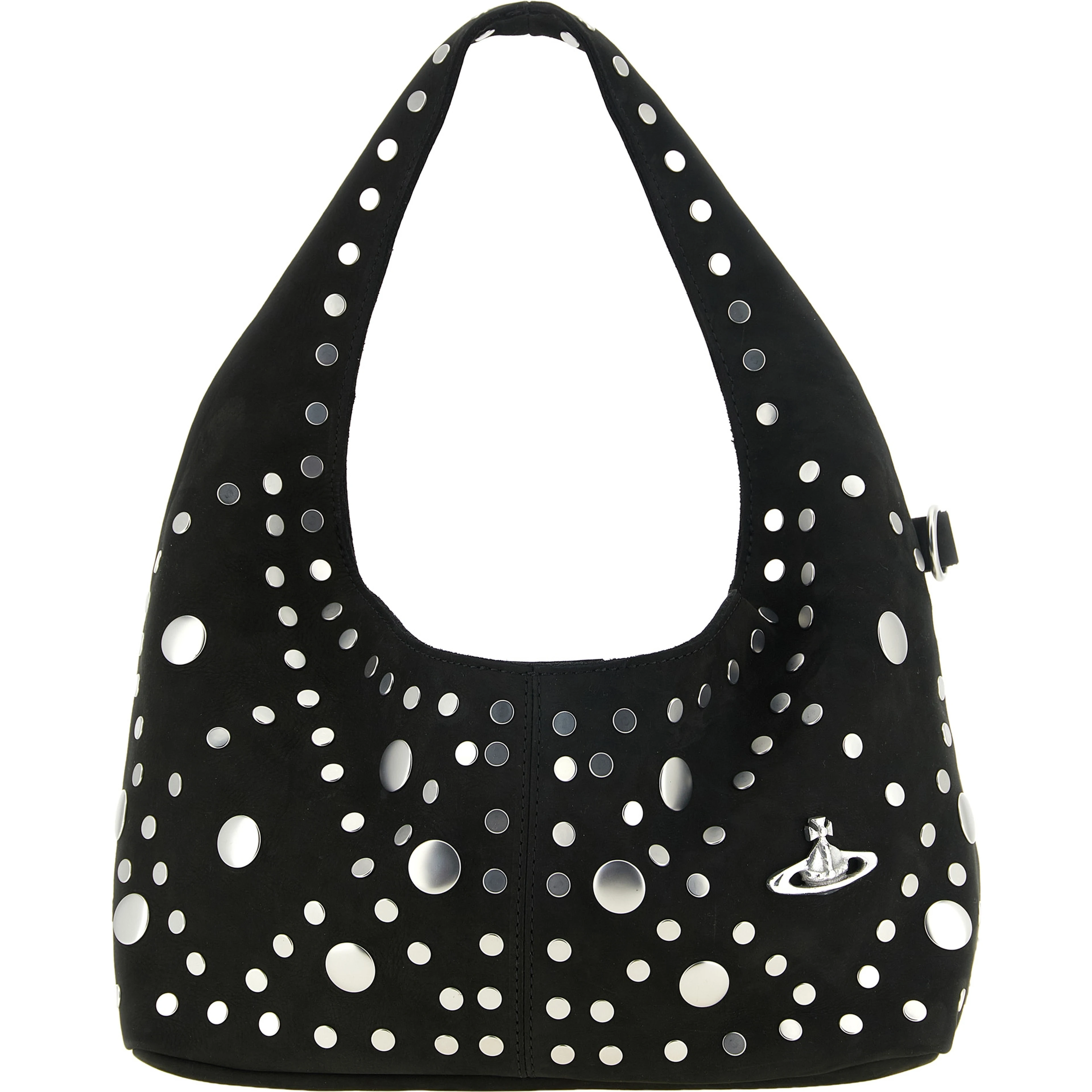 Black Cowhide Shoulder Bag