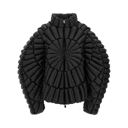 Black Nylon Full-Length Jacket
