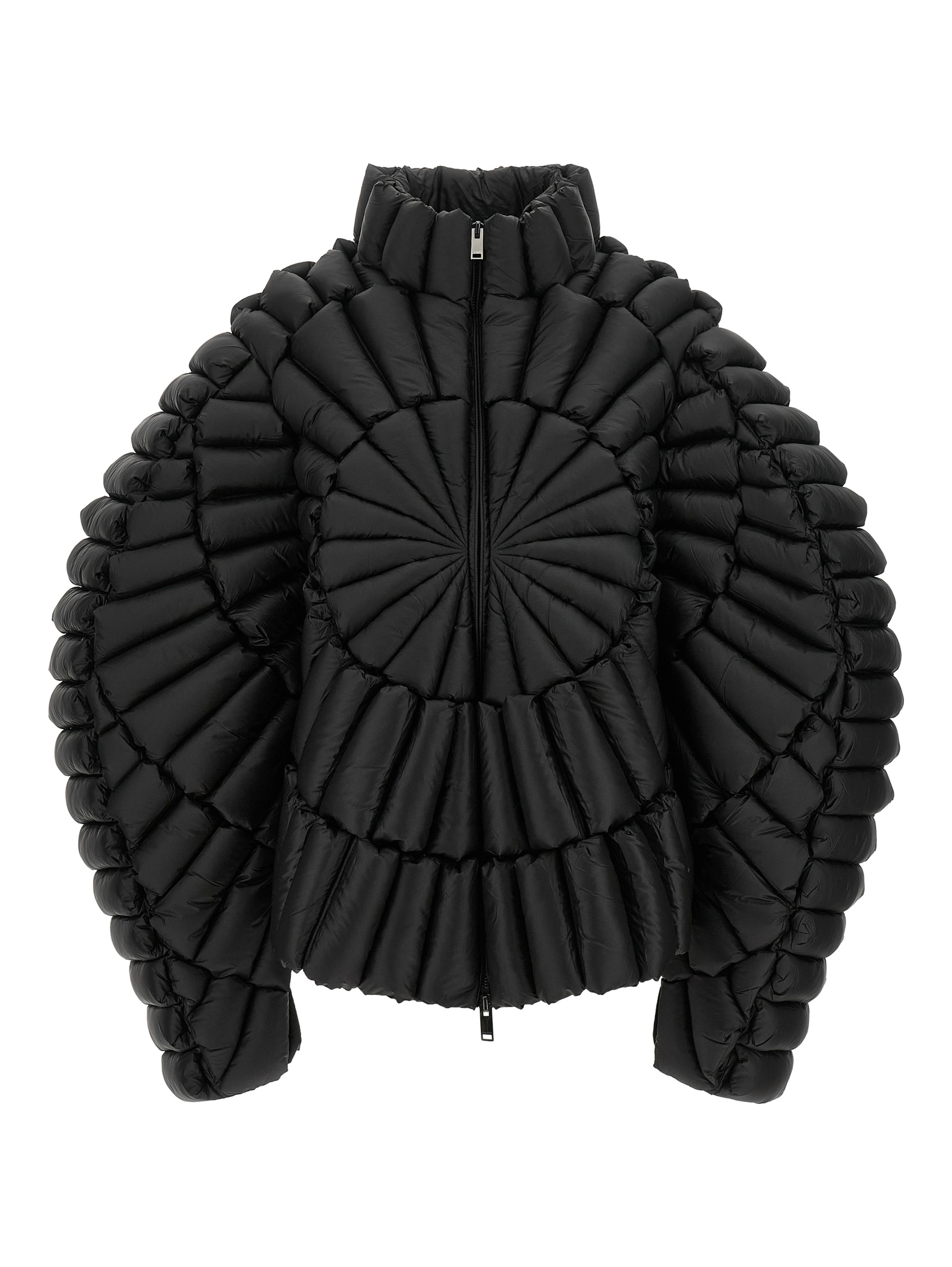 Black Nylon Full-Length Jacket
