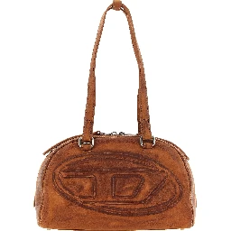 Brown Other Fibres Shoulder Bag