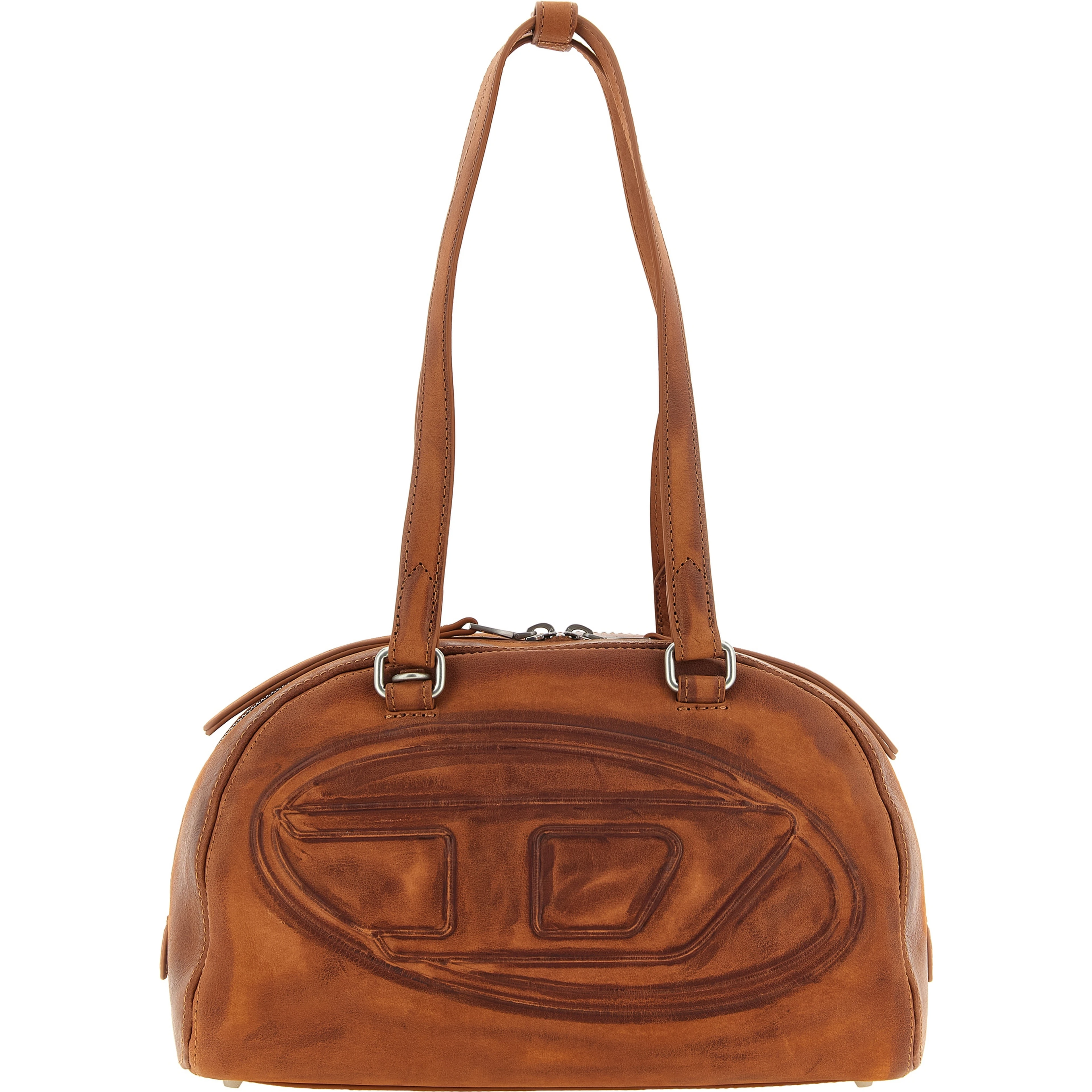 Brown Other Fibres Shoulder Bag