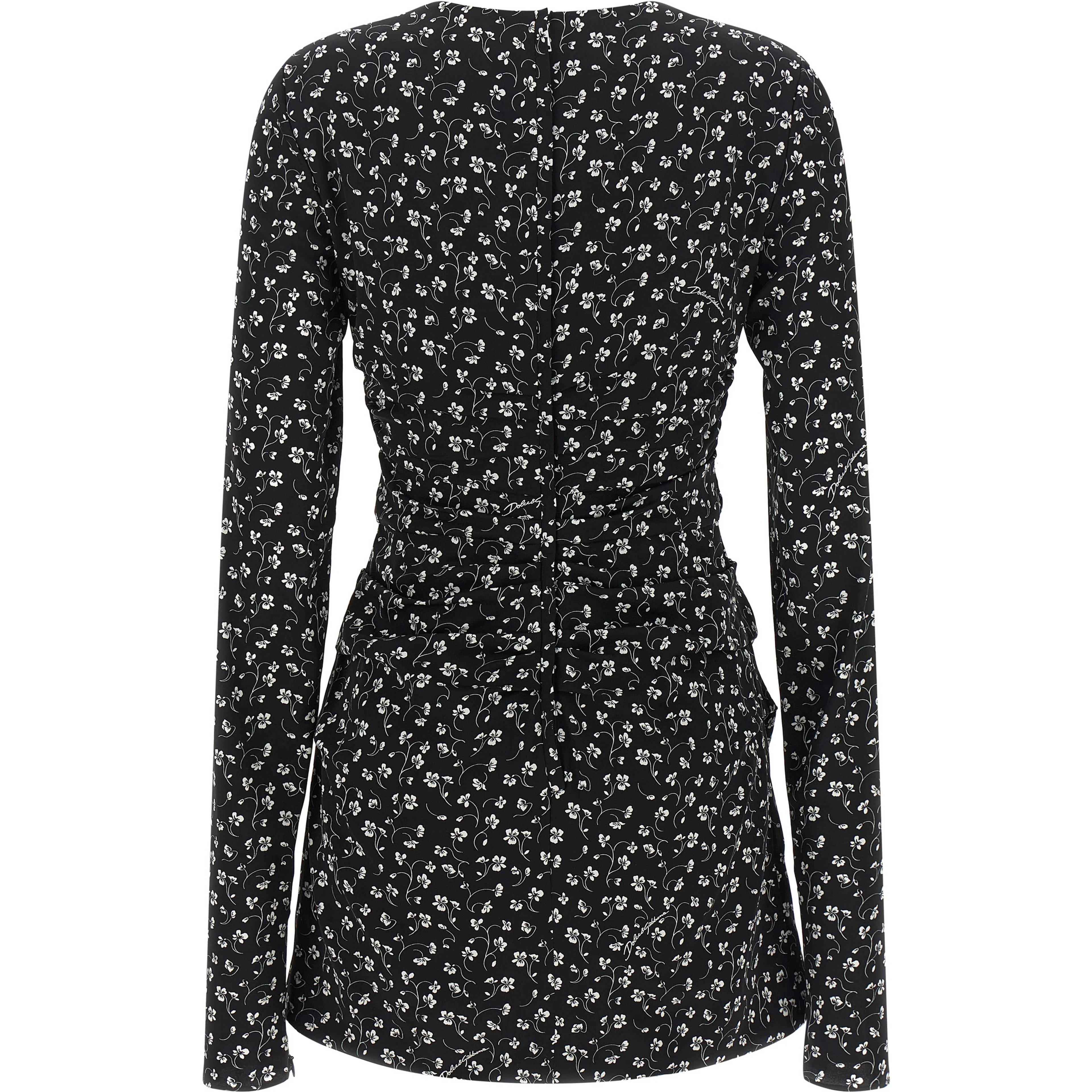 Black Silk Short Dress