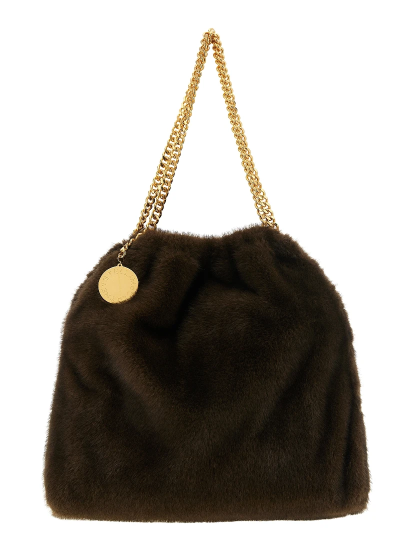 Brown Polyester Shoulder Bag