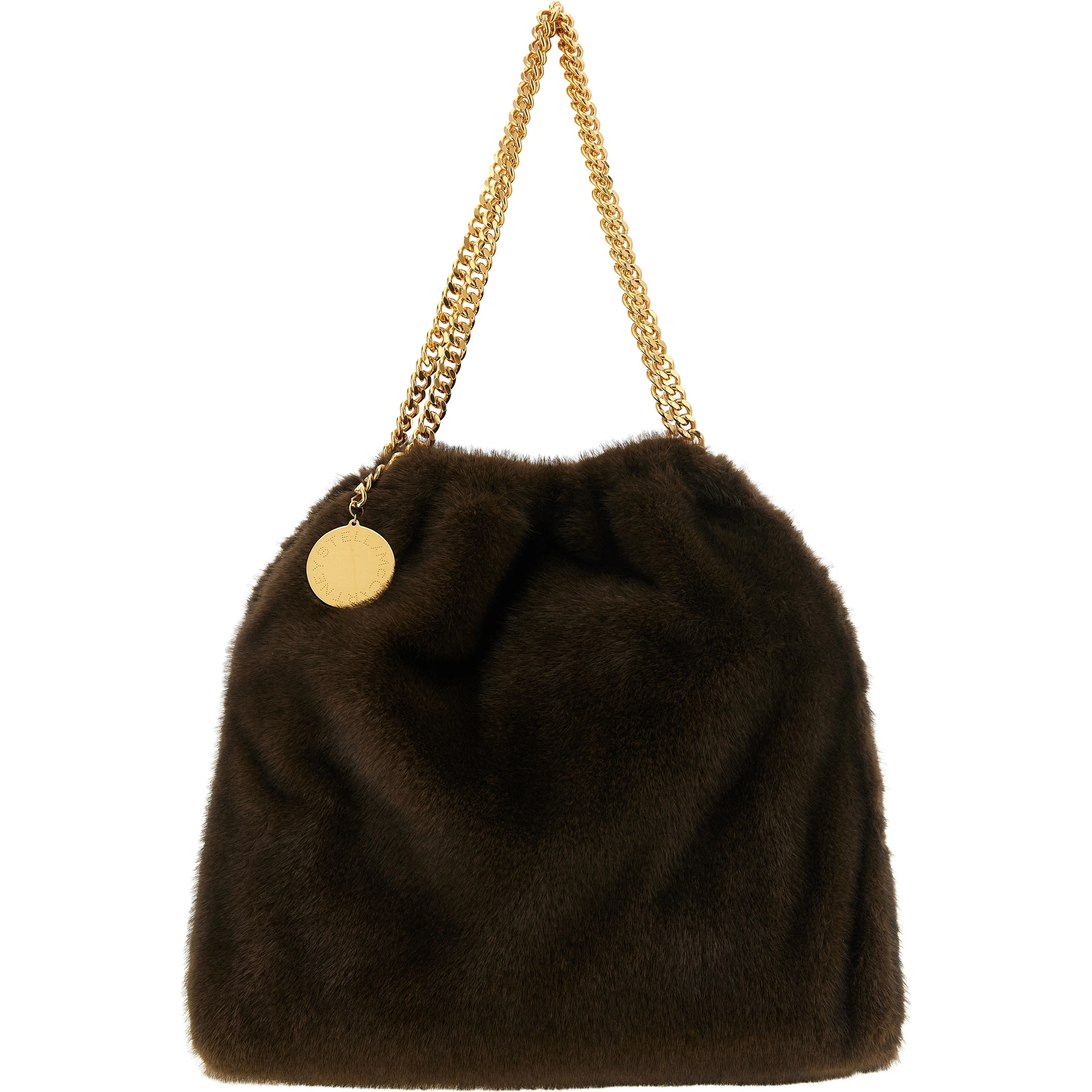Brown Polyester Shoulder Bag