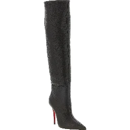 Brown Goatskin Over The Knee