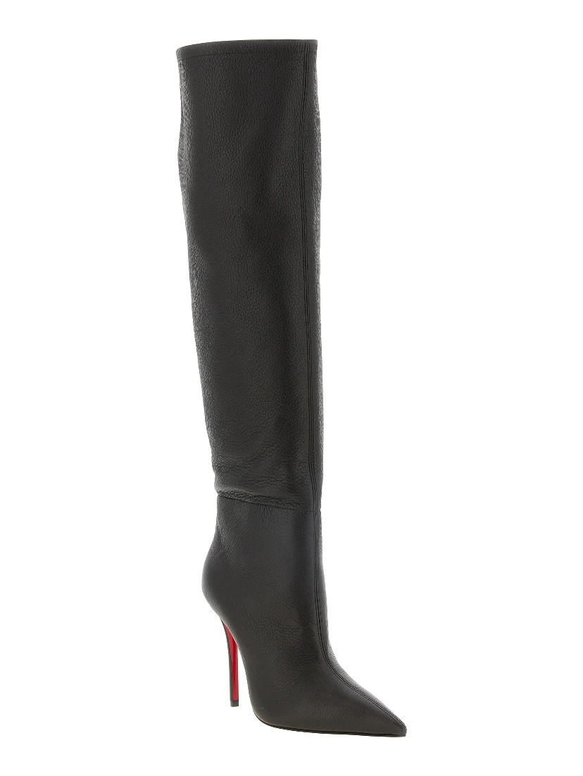 Brown Goatskin Over The Knee