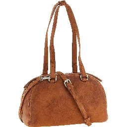 Brown Other Fibres Shoulder Bag