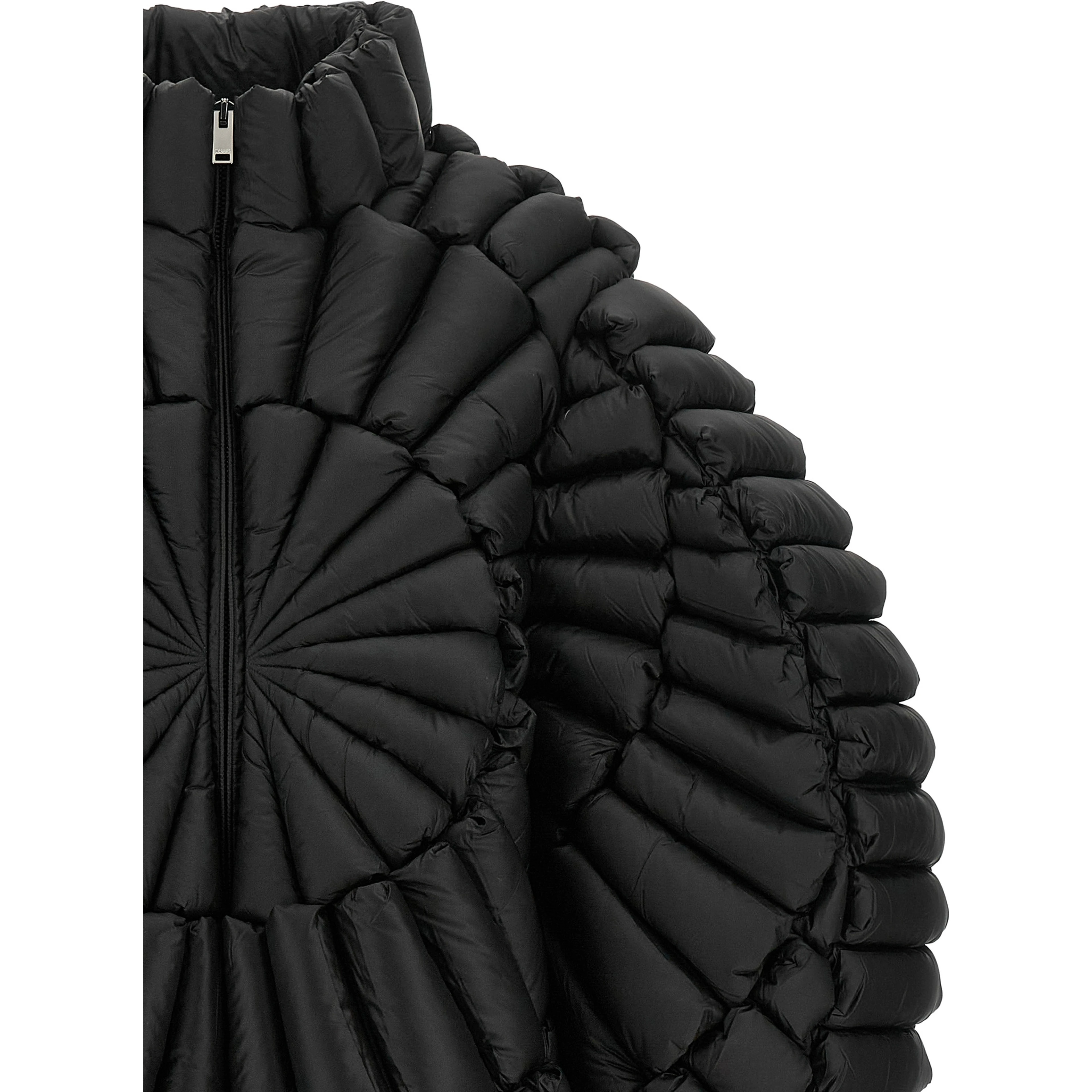 Black Nylon Full-Length Jacket