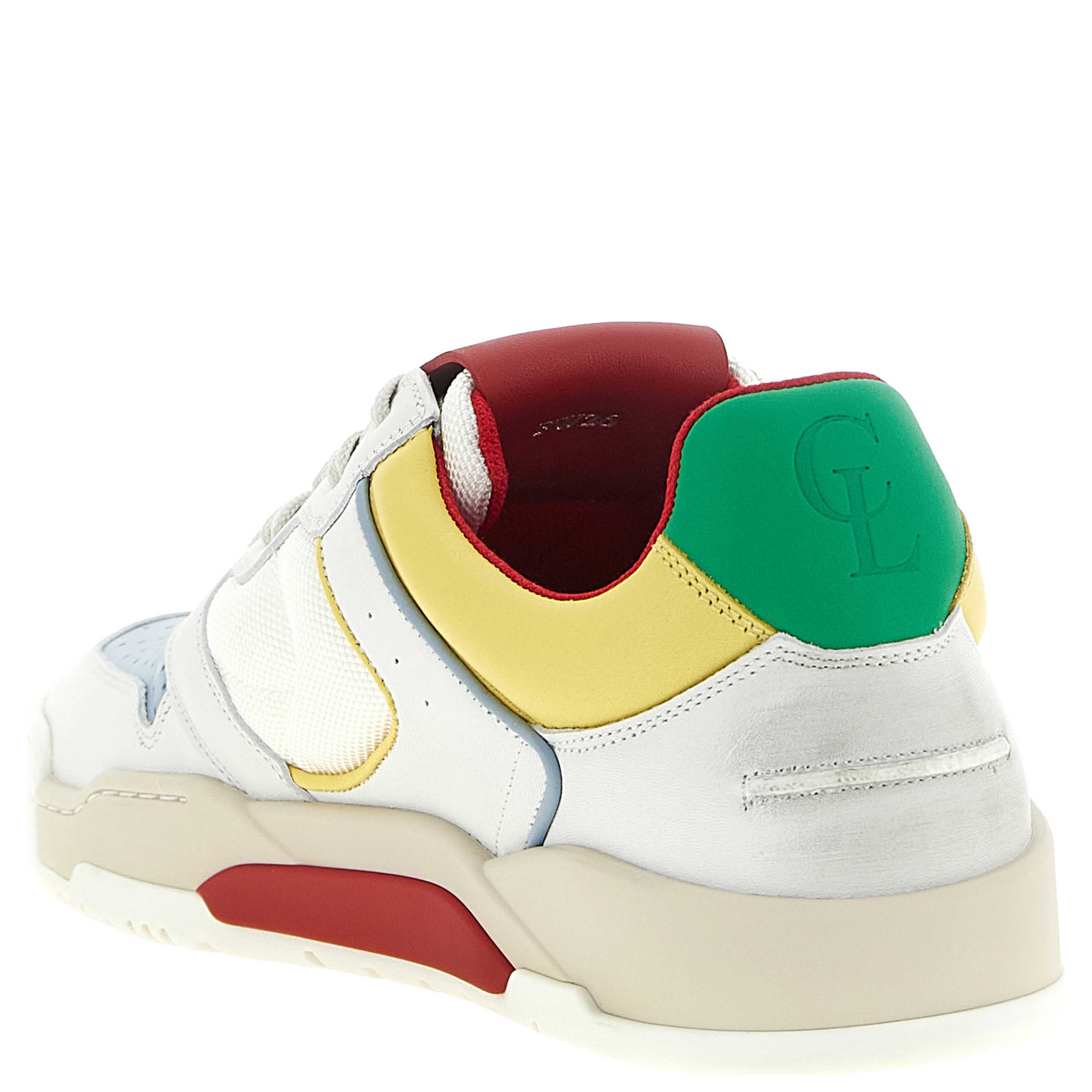 Multicolor Calfskin Athletic Sneakers