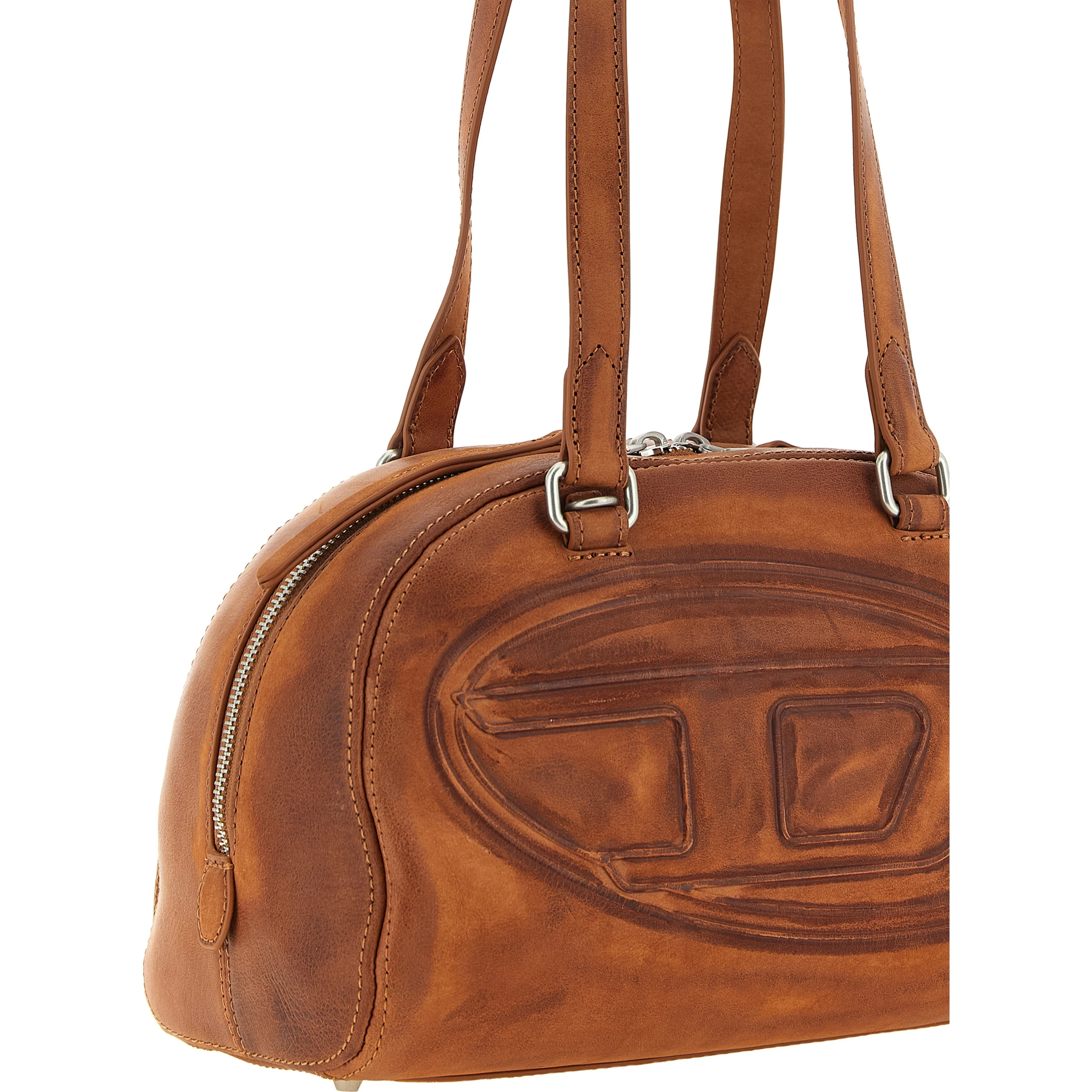 Brown Other Fibres Shoulder Bag