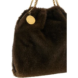 Brown Polyester Shoulder Bag