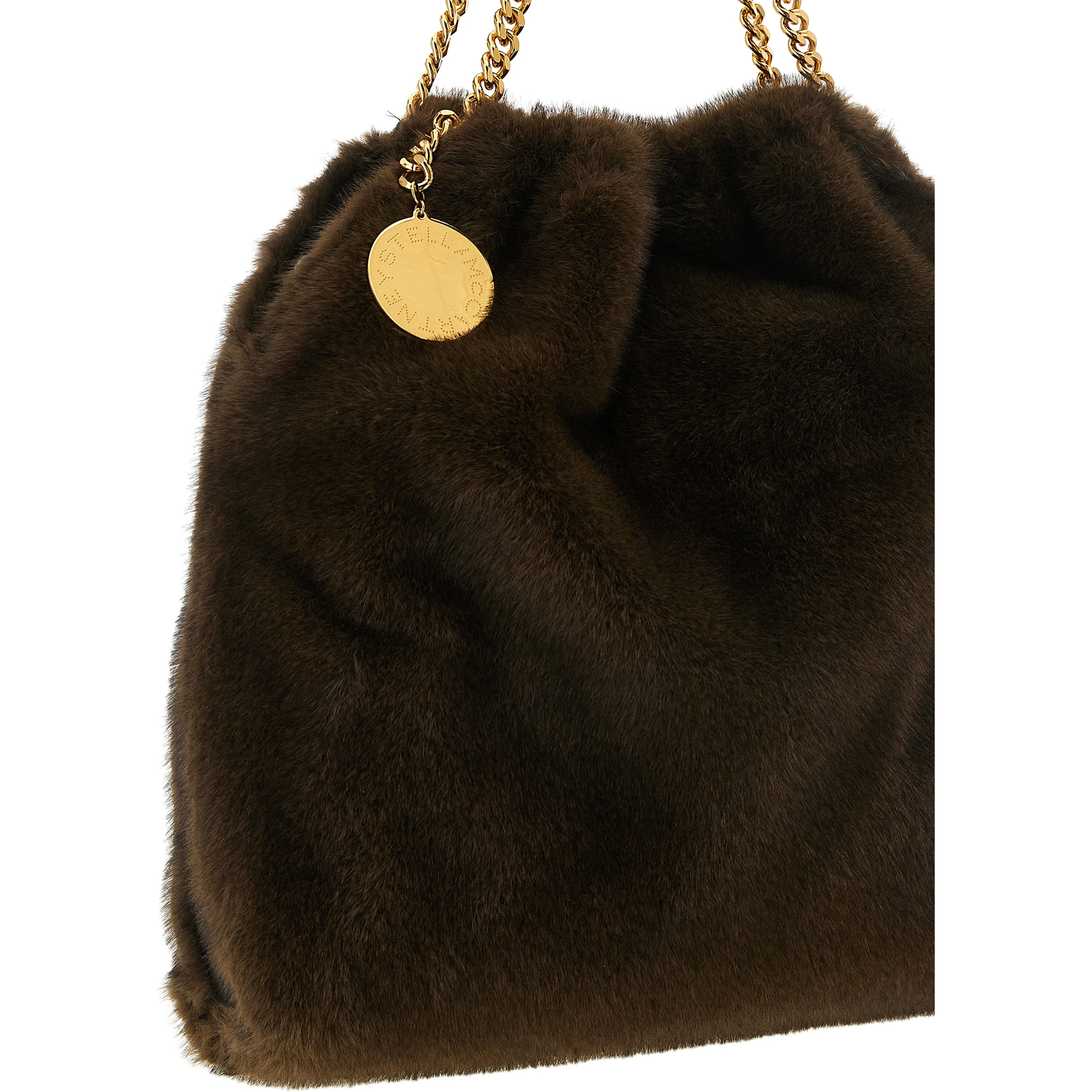 Brown Polyester Shoulder Bag