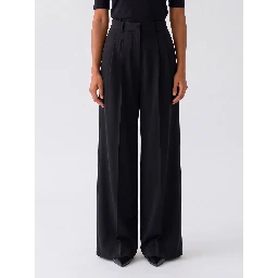 Black wide-leg pants