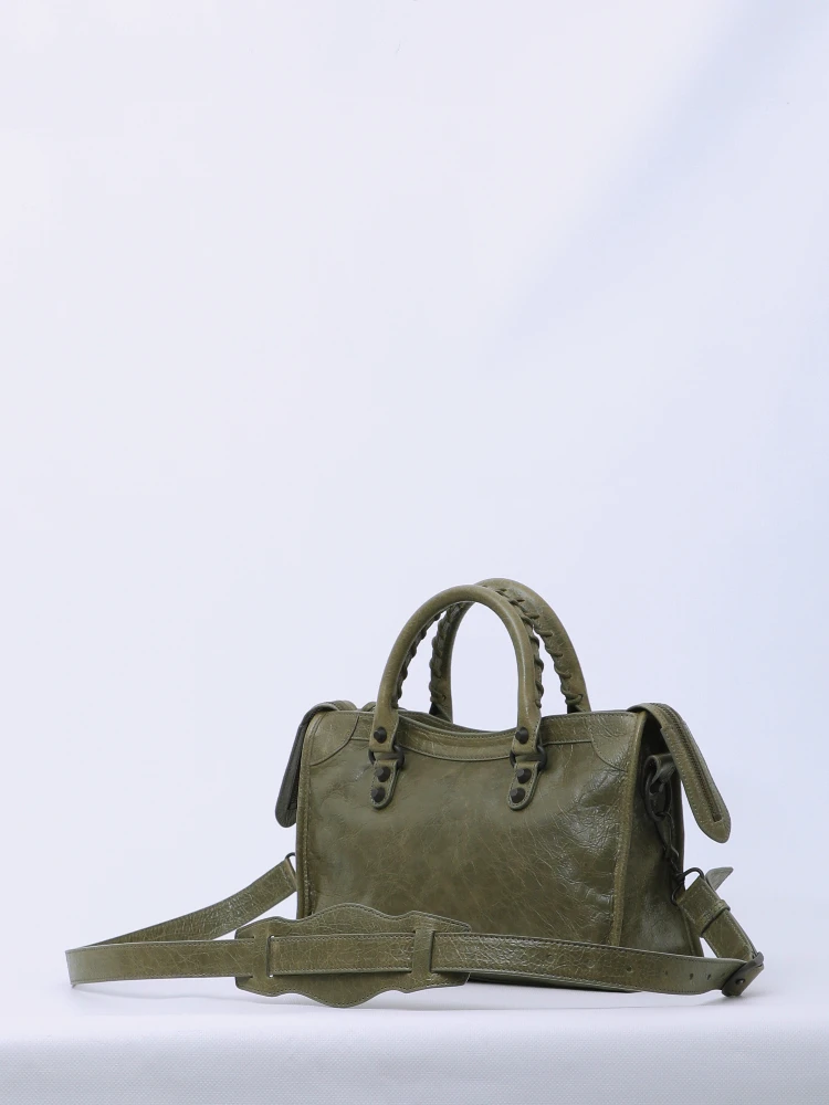Small Le City bag in army green alternative