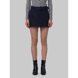 Navy lace skort