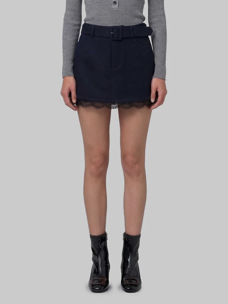 Navy lace skort