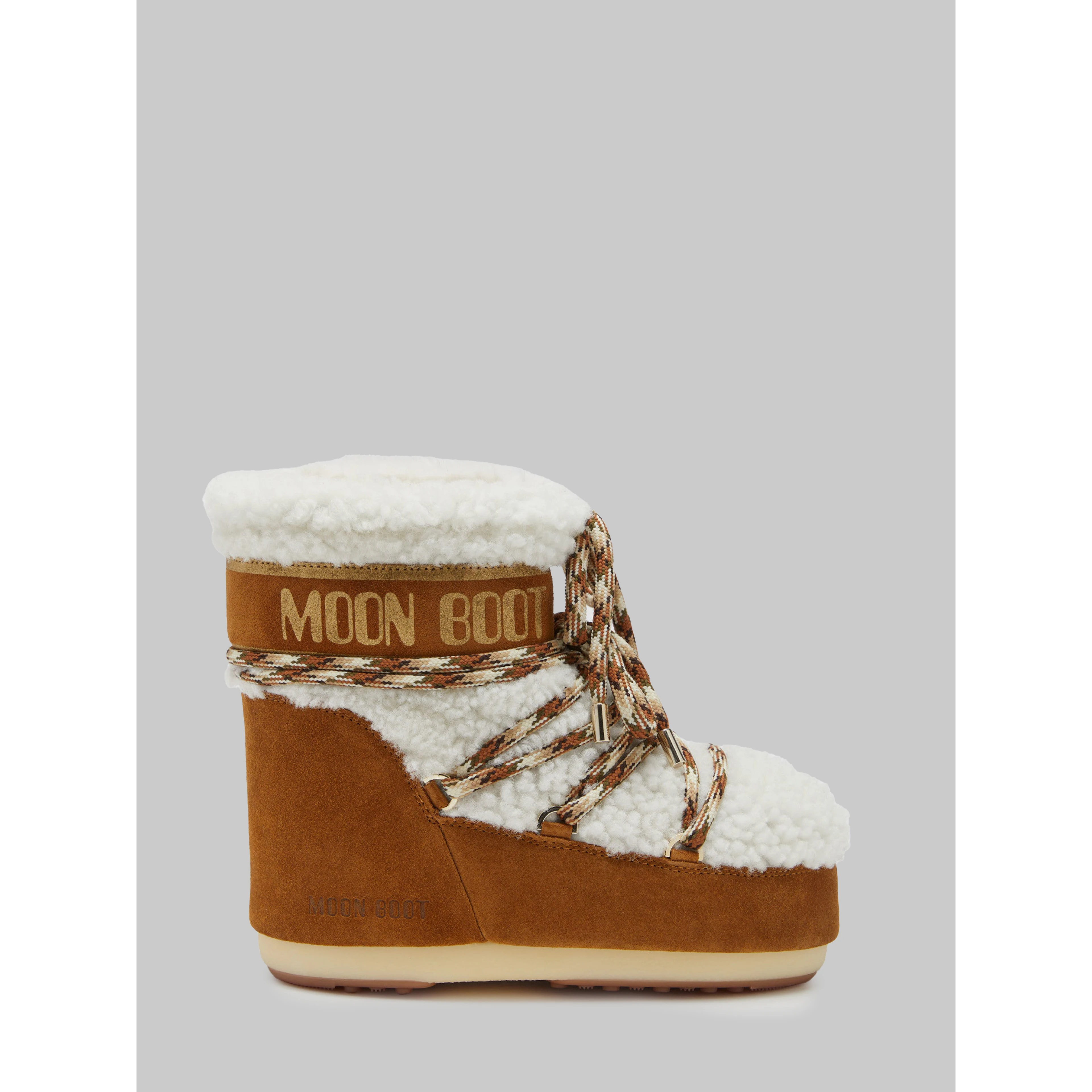 Brown shearling Icon Low boots
