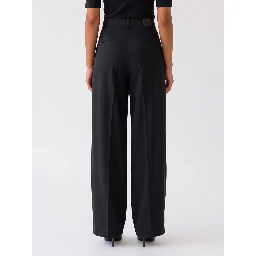 Black wide-leg pants