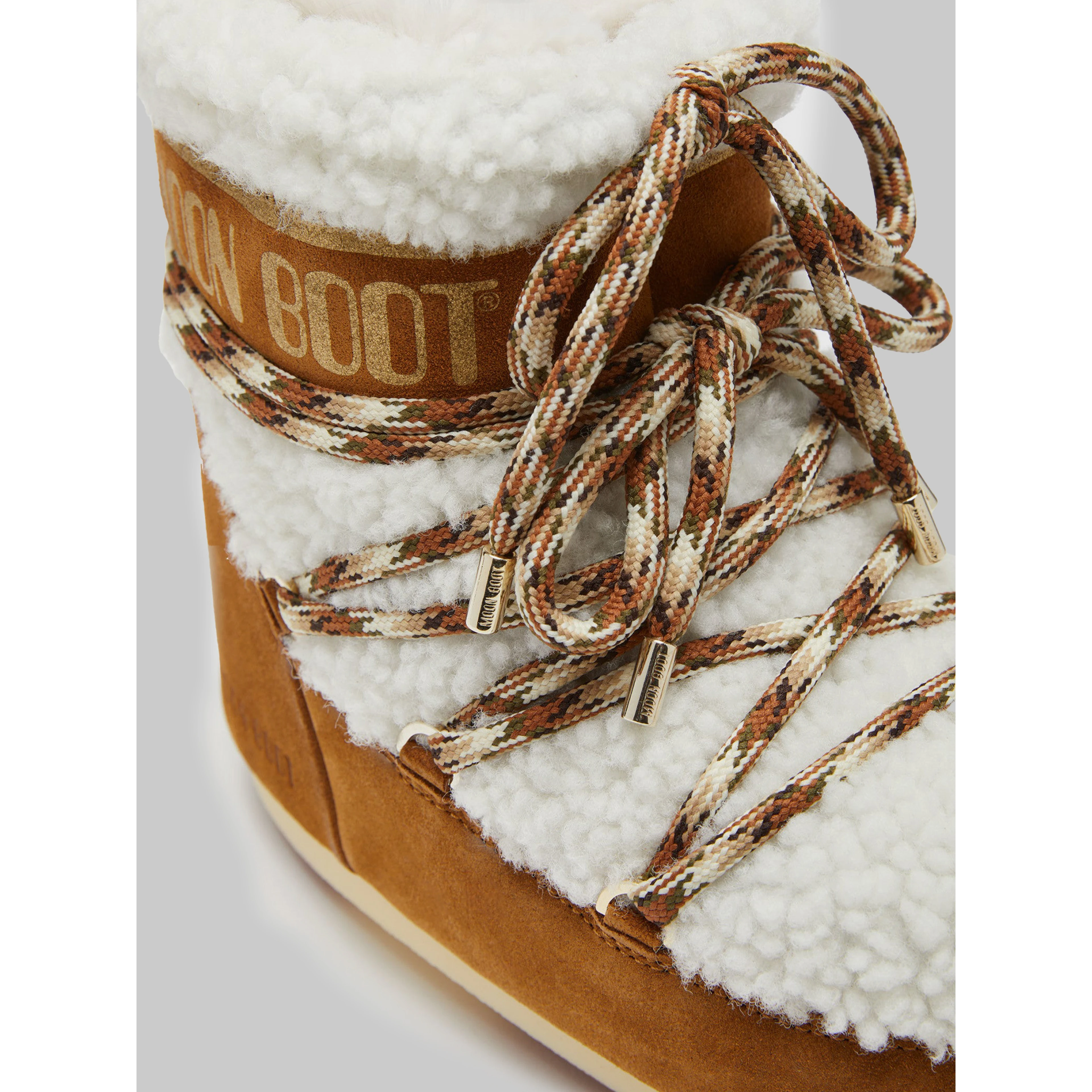 Brown shearling Icon Low boots