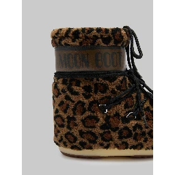 Leopard print teddy Icon Low boots