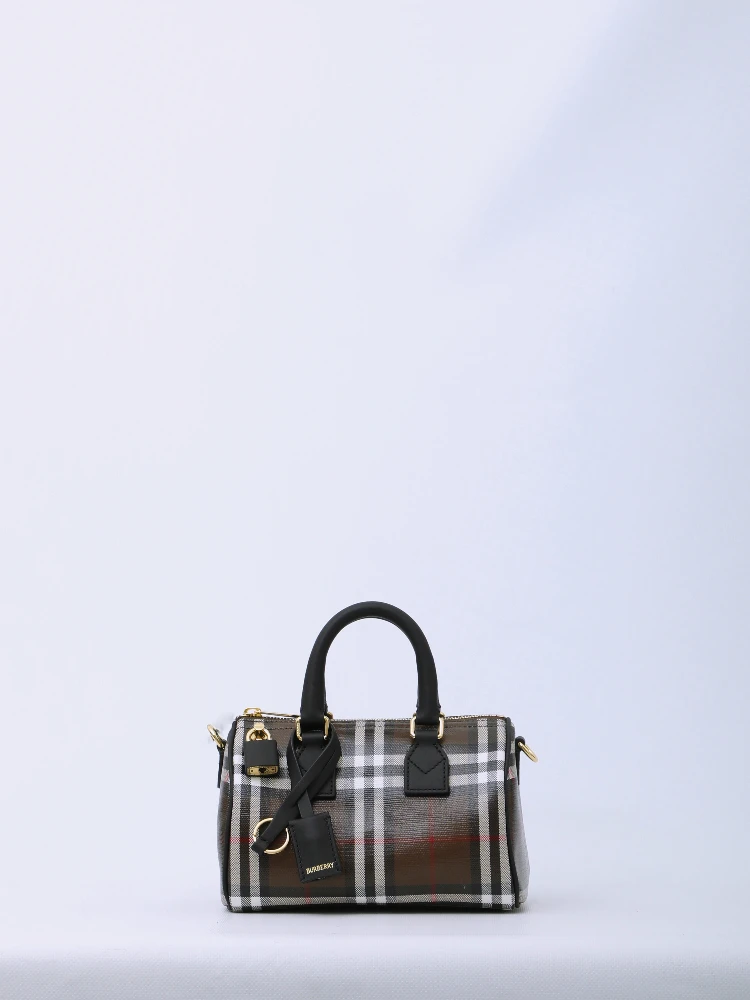 Mini Check bowling bag