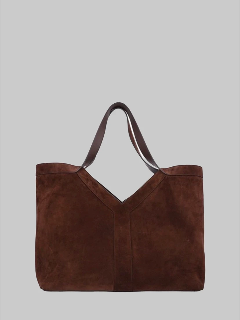 Large Y tote bag in suede