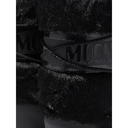 Black Icon boot in faux fur