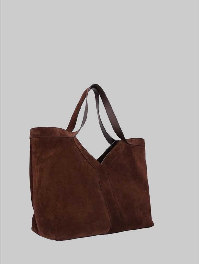 Large Y tote bag in suede