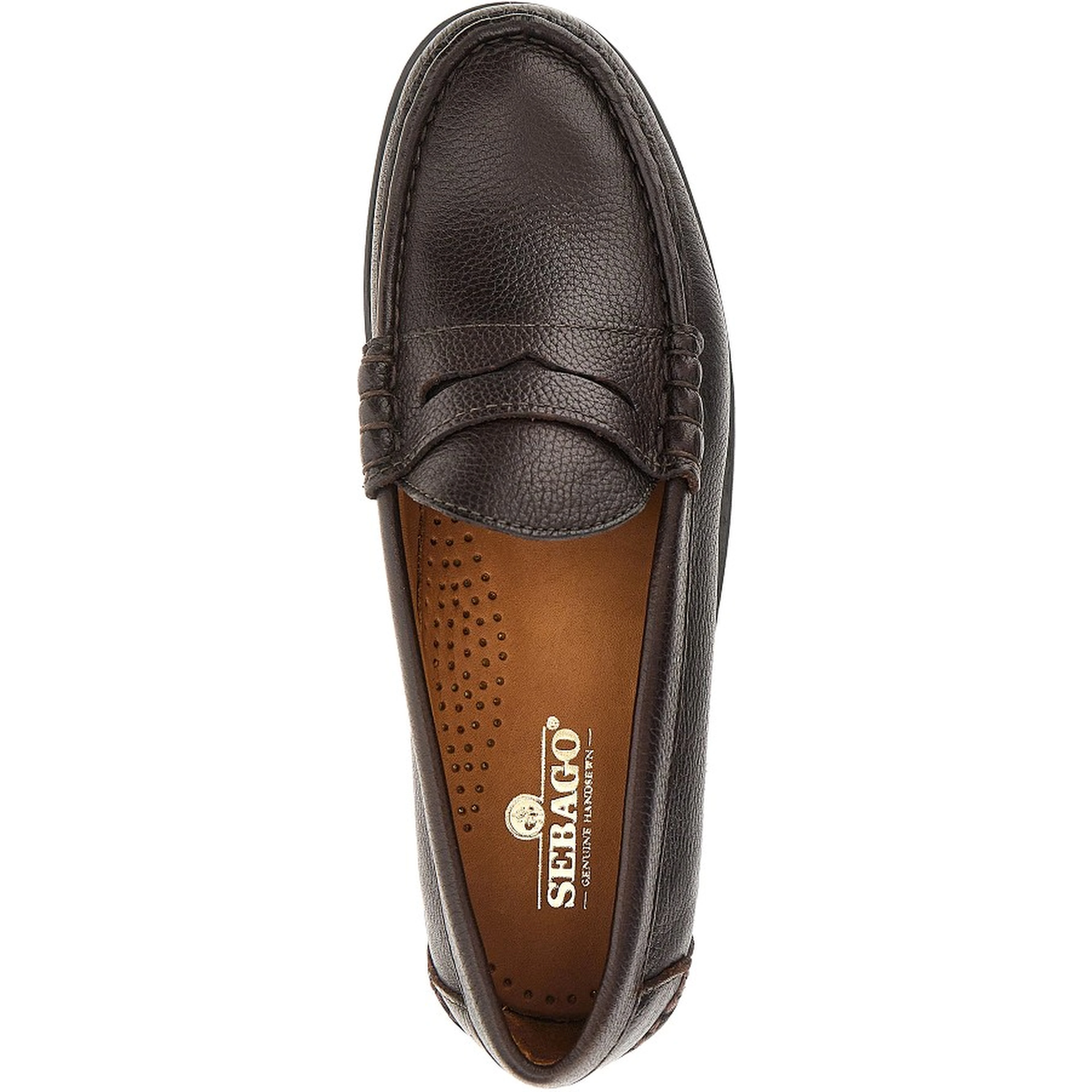 'Ravenna' grained leather loafers