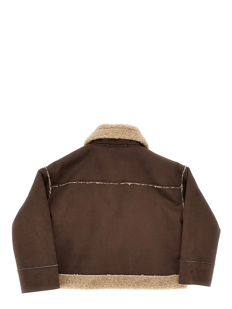 Faux shearling jacket alternative