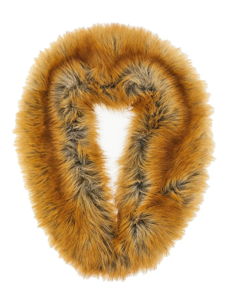 'Zofia' faux fur shawl collar
