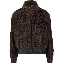 'Lula' faux fur bomber jacket