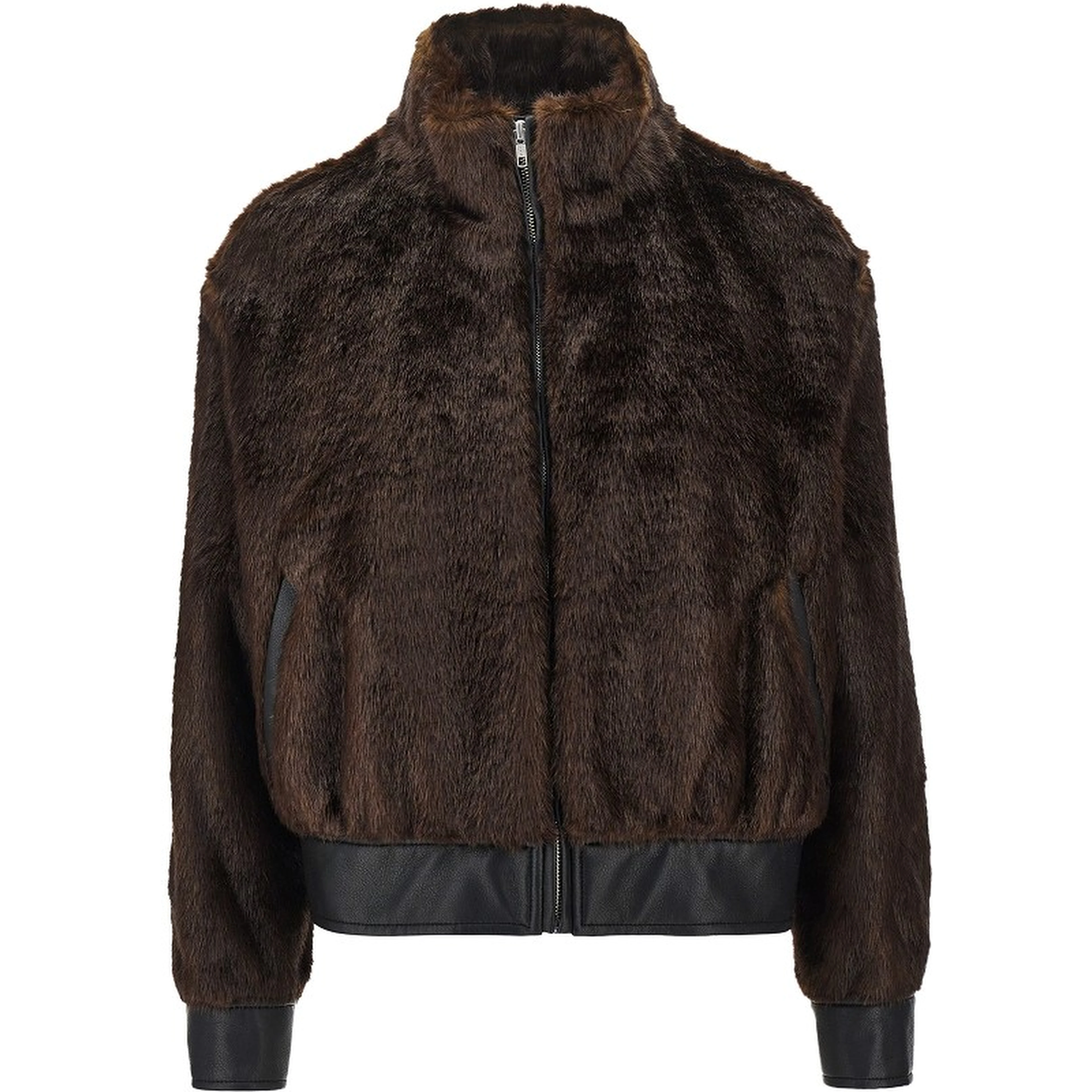 'Lula' faux fur bomber jacket
