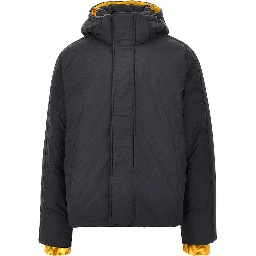 Oversized padded jacket with logoed bands