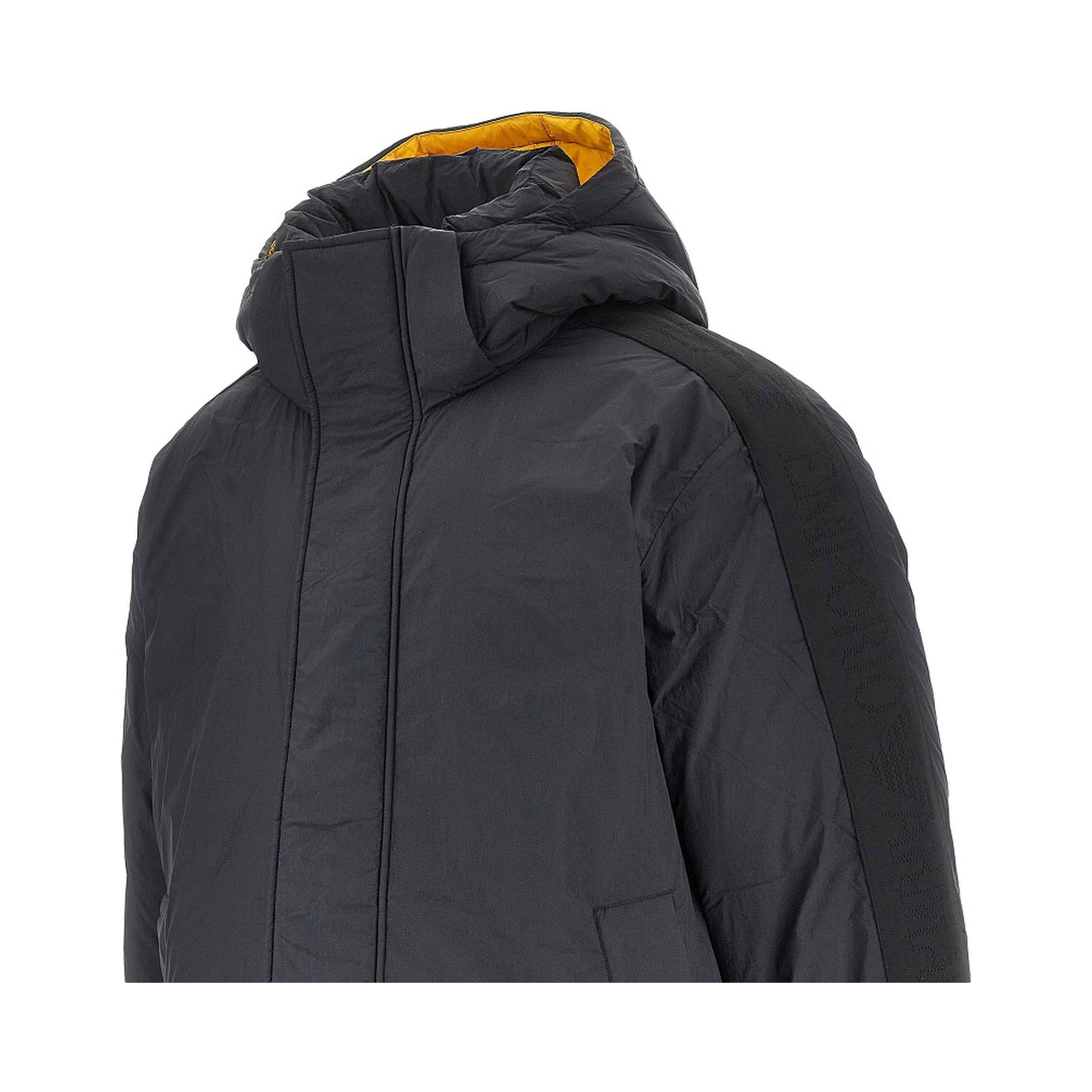 Oversized padded jacket with logoed bands