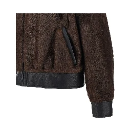 'Lula' faux fur bomber jacket