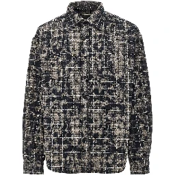 'WBJong Wash' check cotton shirt