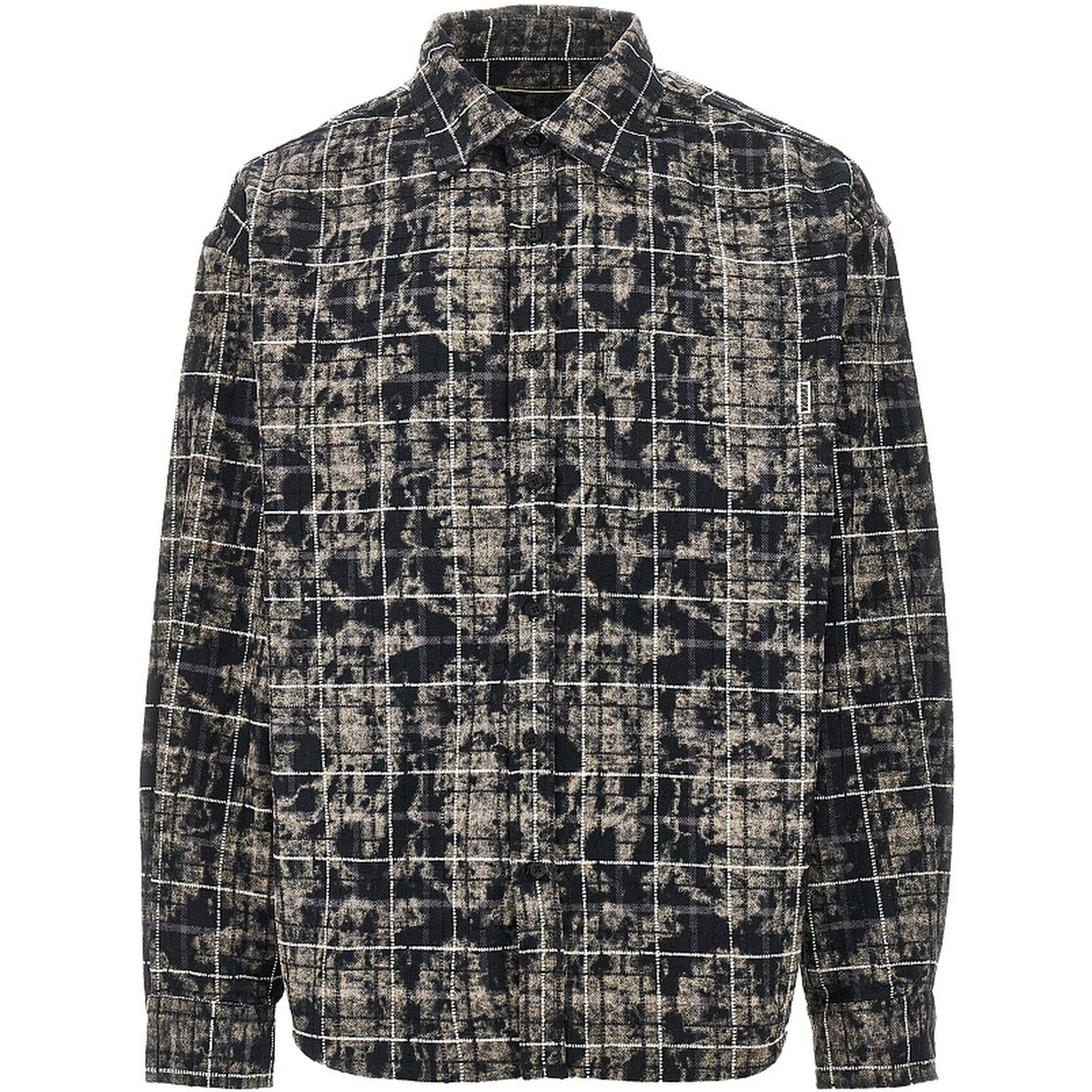 'WBJong Wash' check cotton shirt