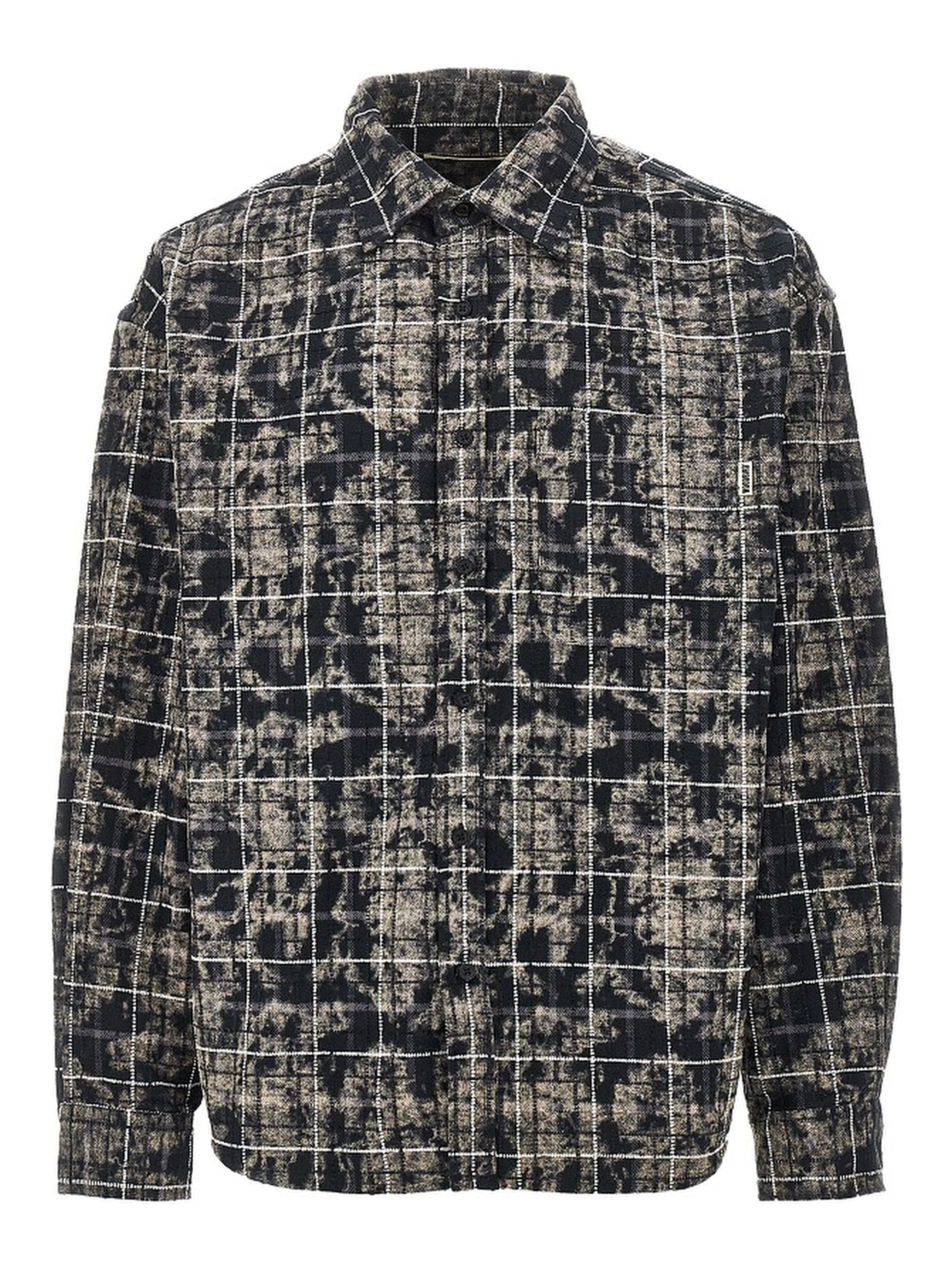 'WBJong Wash' check cotton shirt