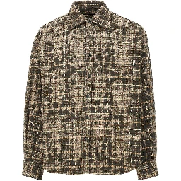 'WBJong Wash' check cotton shirt