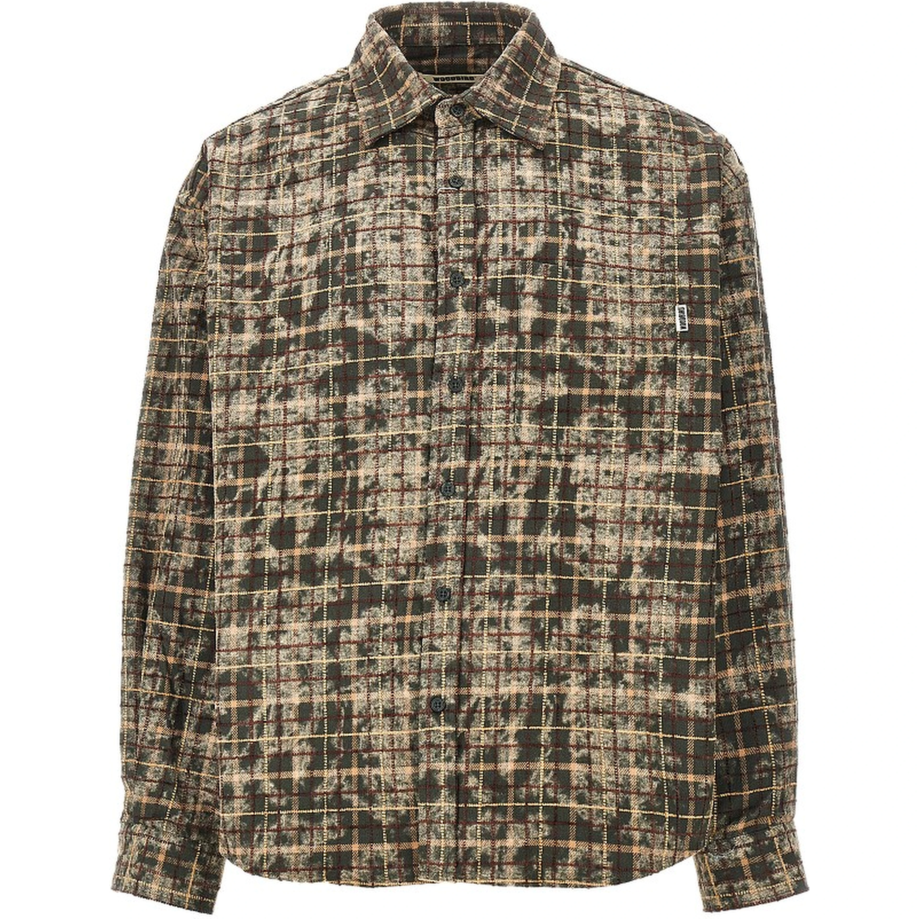 'WBJong Wash' check cotton shirt
