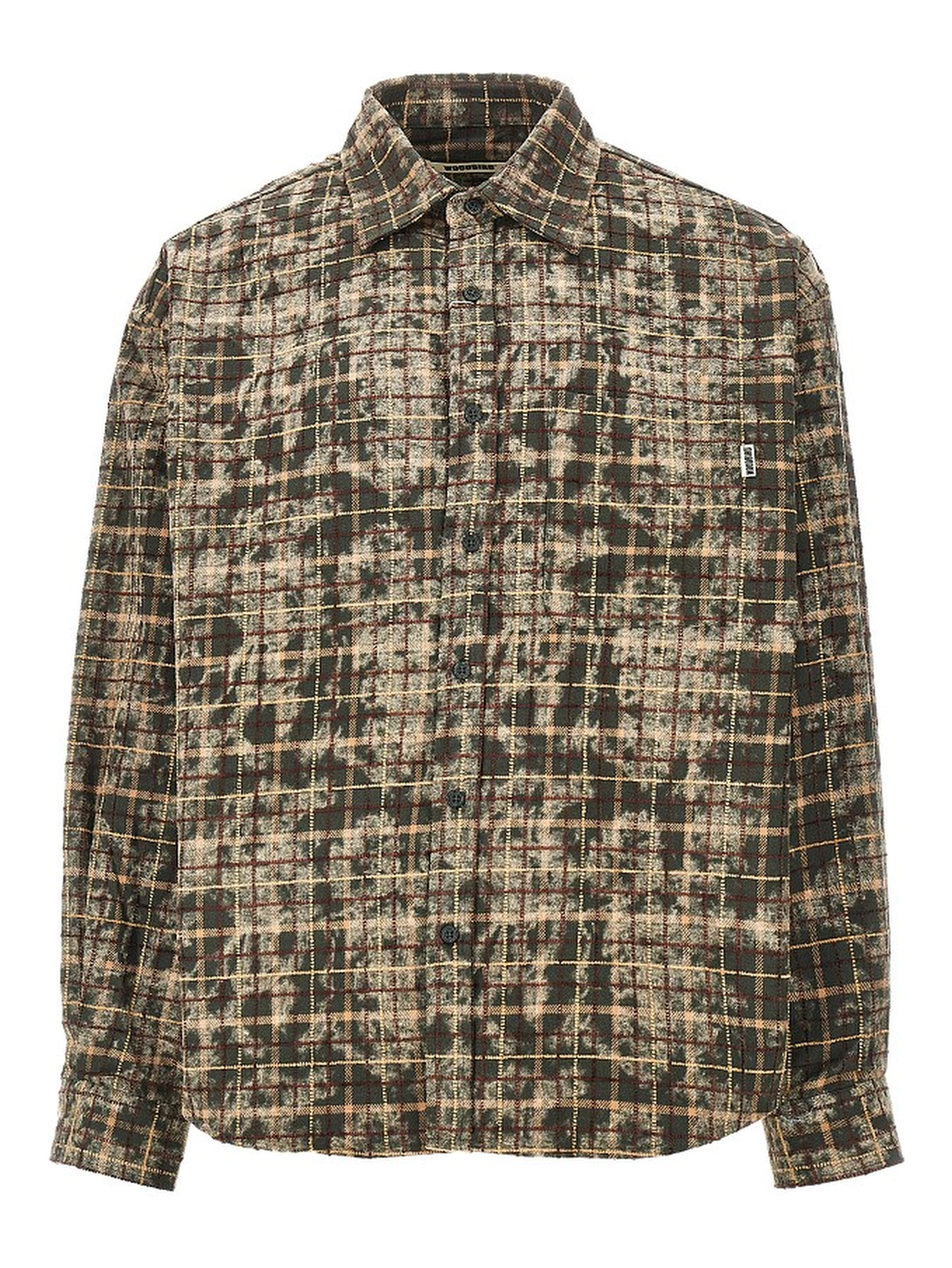 'WBJong Wash' check cotton shirt
