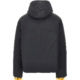Oversized padded jacket with logoed bands
