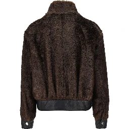 'Lula' faux fur bomber jacket