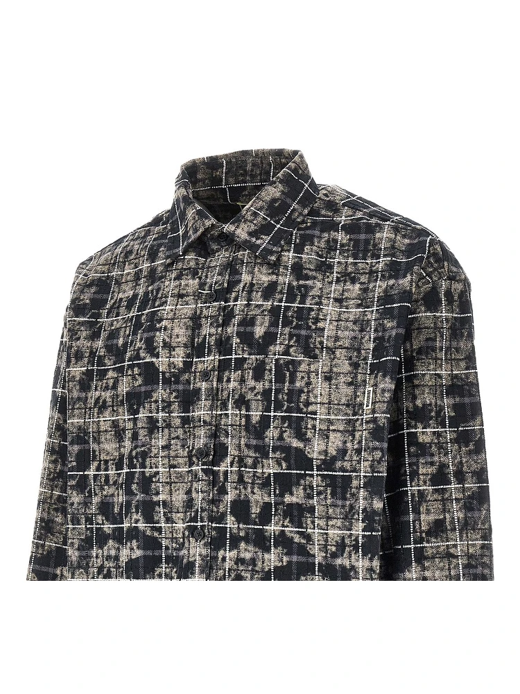 'WBJong Wash' check cotton shirt alternative